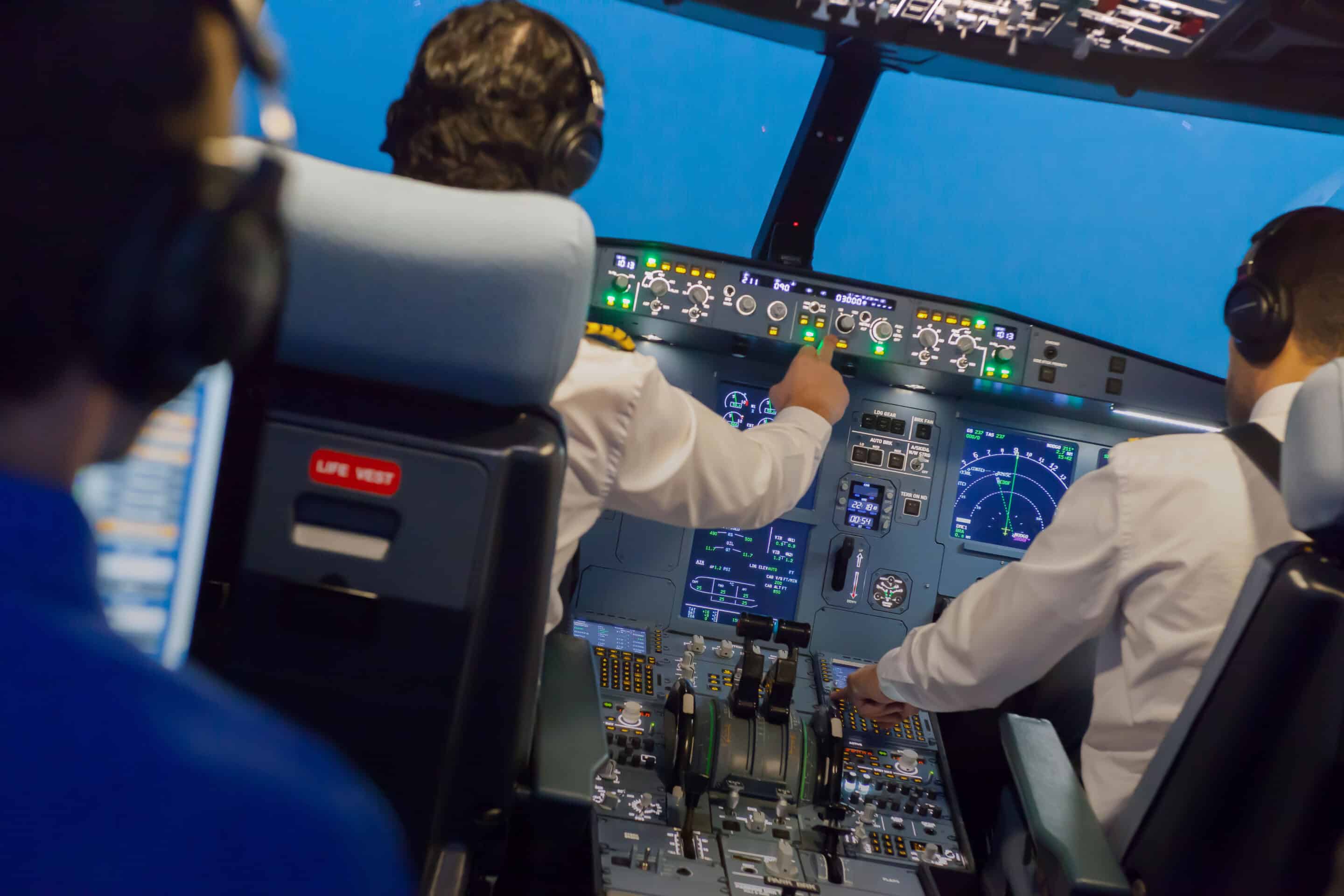 Interior simulador Airbus A320 APS MCC